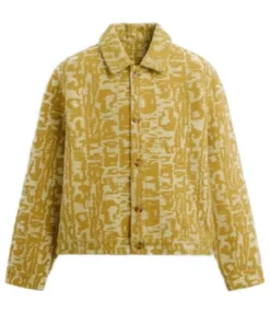 Shop Beyond the Gates Andre Richardson Yellow Patterned Jacket