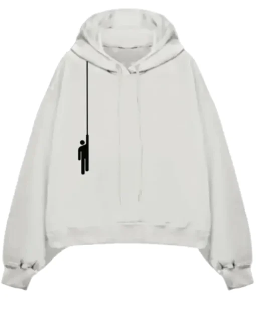 Shop Billie Eilish Hanging Blohsh White Hoodie
