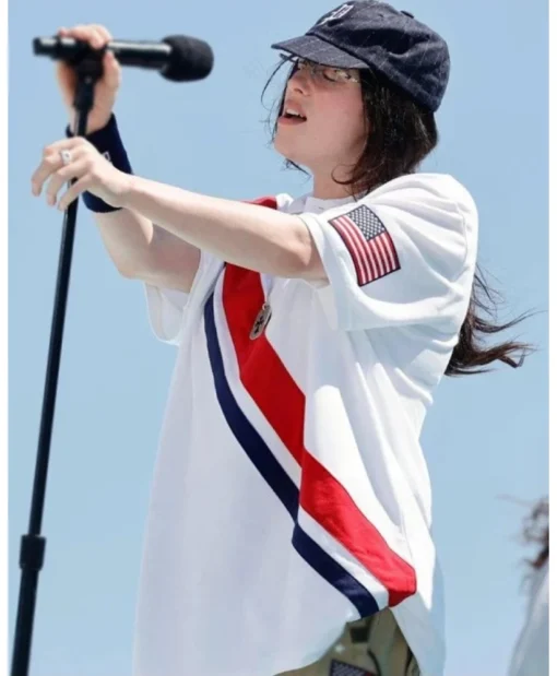 Buy Billie Eilish LA28 Olympic Games White Shirt in discount