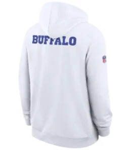 Buffalo Bills 2025 Rivalries Collection Sideline Pullover White Hoodie