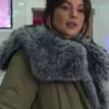 Michelle Keegan Brassic S7 Fur Collar Padded Jacket