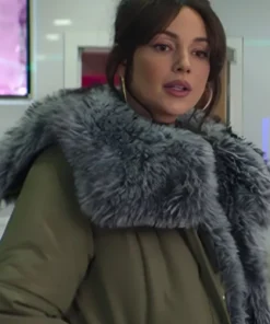 Michelle Keegan Brassic S7 Fur Collar Padded Jacket