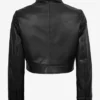 Buy Freddie Harrington Black Cropped Leather Jacket For Him And Her