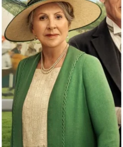 Downton Abbey Penelope Wilton Green Coat