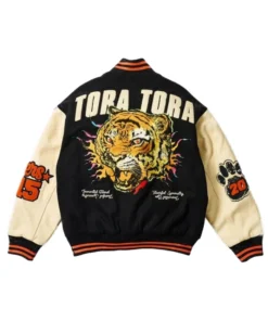 Tora Tora 2025 Beige Varsity Jacket