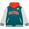 Mitchell and Ness Miami Dolphins Courtside Varsity Jacket