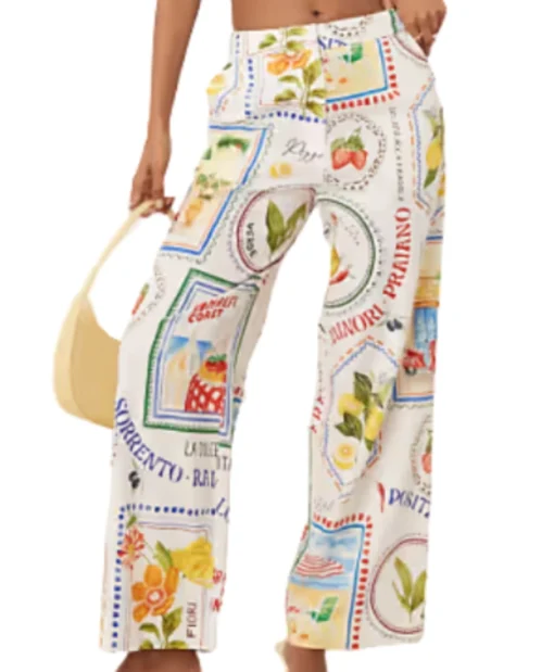 Casa Feliz 2025 Diana Chaves Postcard Print Trouser