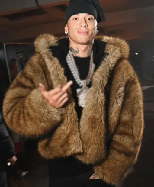 Central CEE LFW MAINS S3 Runway Show Brown Fur Coat