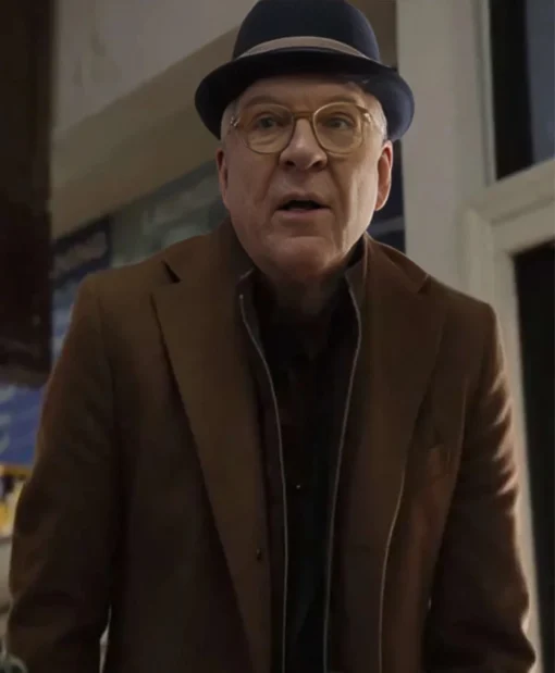 Steve Martin Only Murders in the Building S5 Brown Coat Shop in Sale