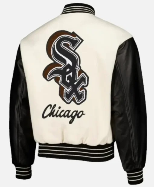 Chicago White Sox Pleasure White Varsity Jacket