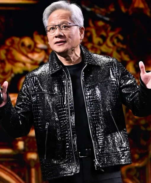 CES 2025 Jensen Huang Black Leather Jacket Shop Now