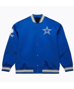Dallas Cowboys Double Down Royal Varsity Jacket