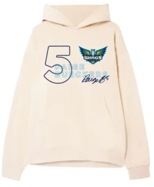 Recreation Dallas Wings 2025 Paige Bueckers Cream Hoodie