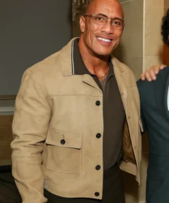 TIFF Tribute Awards 2025 Dwayne Johnson Suede Leather Jacket
