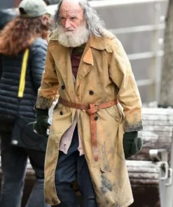 Buy Clayface 2026 Eddie Marsan Brown Cotton Trench Coat On Sale