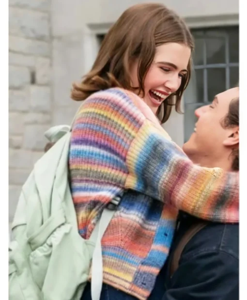 Off Campus 2025 Hannah Wells Multicolor Cardigan