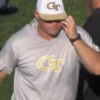 Georgia Tech Yellow Jackets Football Coach Brent Key Grey hoodie