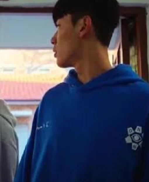 Shop WEAK HERO CLASS 2 Go Hyun-tak Blue Hoodie Sweatshirt For Unisex