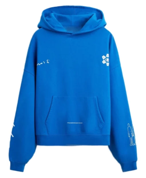Shop WEAK HERO CLASS 2 Go Hyun-tak Blue Hoodie Sweatshirt For Unisex in Sale