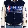 NBA All Star 2025 GSW Wool Blue Varsity Jacket
