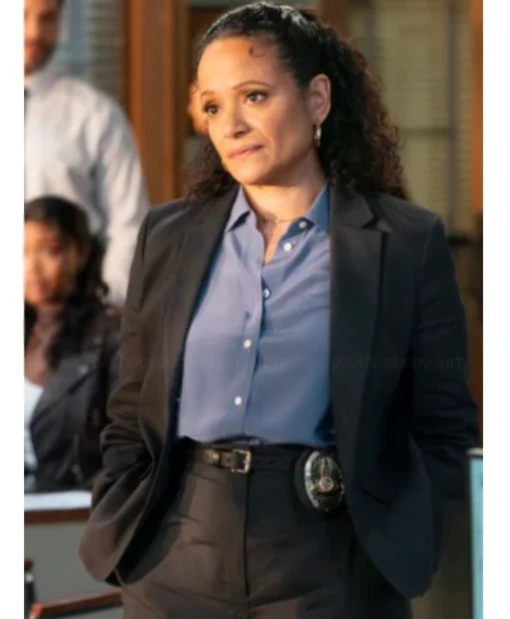 Selena TV-Series High Potential S02 Judy Reyes Blue Shirt