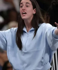 Caitlin Clark Cropped Blue Jacket