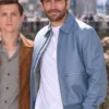 Buy Jake Gyllenhaal Spiderman Far From Home (Quentin Beck) Blue Leather Jacket