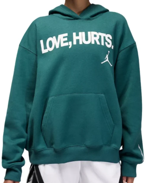 Love Hurts Green Hoodie