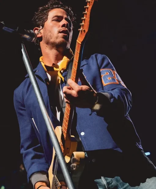 Intuit Dome Concert Nick Jonas Blue Wool Jacket