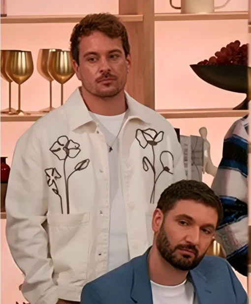 Julien Léo Love Is Blind France 2025 Floral White Jacket