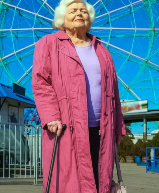 June Squibb Eleanor the Great 2025 Pink Coat