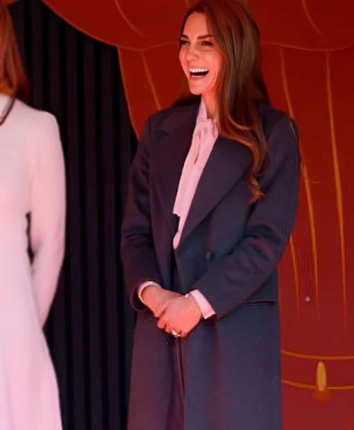 Kate Middleton Southport 2025 Visit Gray Wool Coat Buy Now