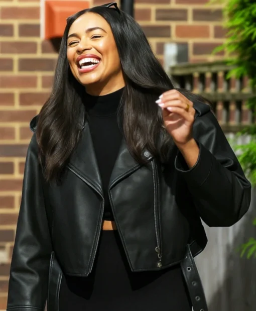 Katisha Atkinson Love is Blind UK Leather Jacket