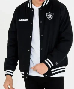Las Vegas Raiders Black Team Bomber Jacket