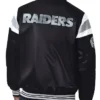 Las Vegas Raiders Midweight Black Satin Jacket