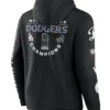 Los Angeles Dodgers 2024 World Series Champions Logos Black Pullover Hoodie