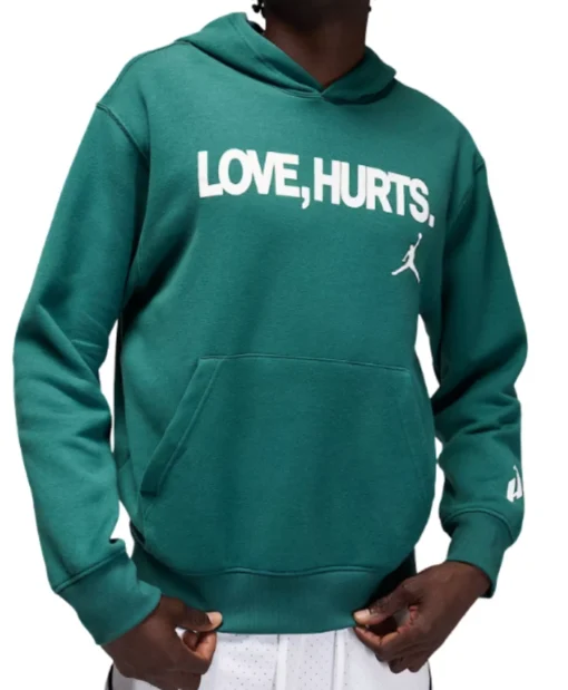 Love Hurts Green Pullover Hoodie