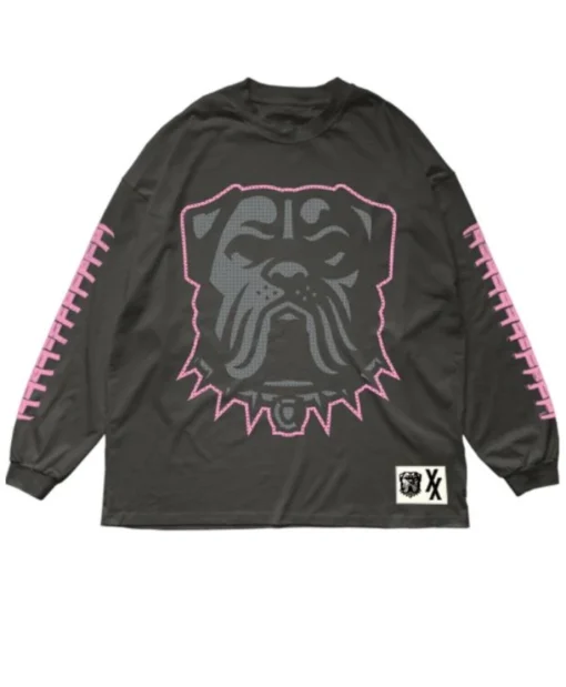 Shop MGK x Cleveland Browns Long BLack Sleeves T-Shirt
