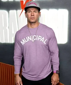 Mark Wahlberg Attends Canelo v Crawford Fight Sweatshirt
