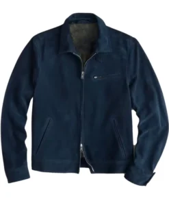 Shop Matthew Rhys The Beast in Me S1 Blue Suede Jacket