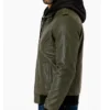 Military Green Leather Jacket