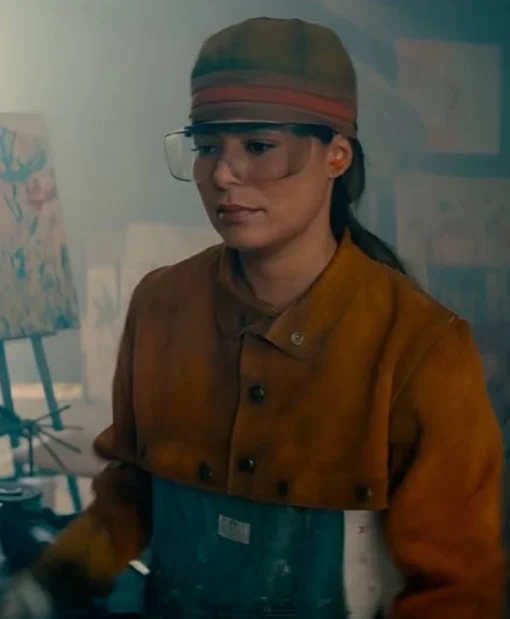 The Wrong Paris 2025 Miranda Cosgrove Suede Jacket