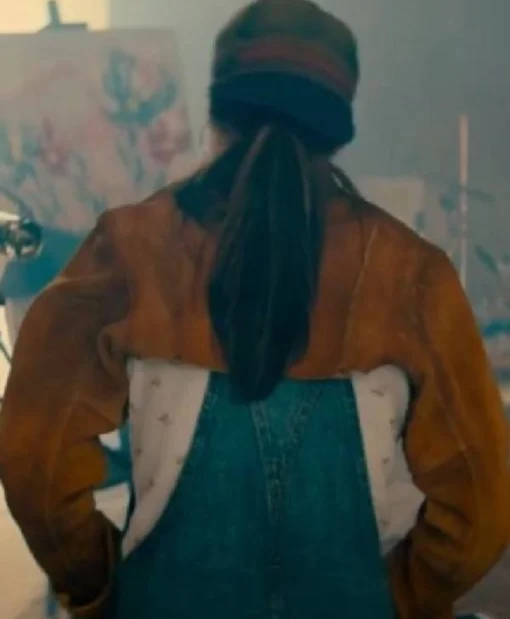 Shop The Wrong Paris 2025 Miranda Cosgrove Suede Jacket