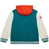 Buy Now Miami Dolphins Mitchell and Ness Courtside Fleece Varsity Jacket - Unisex