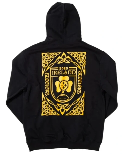 Buy Mitchell and Ness x Pittsburgh Steeler Ireland Black Hoodie – Unisex