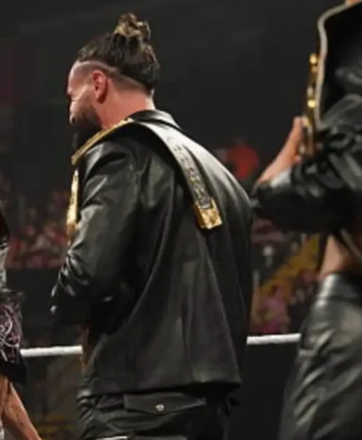 Buy Seth Rollins 2025 Monday Night RAW Black Leather Jacket