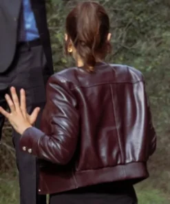 Martine Aranow NCIS Tony and Ziva S1 Nassima Benchicou Maroon Leather Jacket