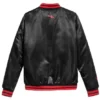 NWO New World Order Black Satin Bomber Jacket