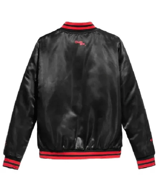 NWO New World Order Black Satin Bomber Jacket