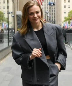 Chloe Grace Moretz NBC Studio NYC Grey Blazer Buy Now
